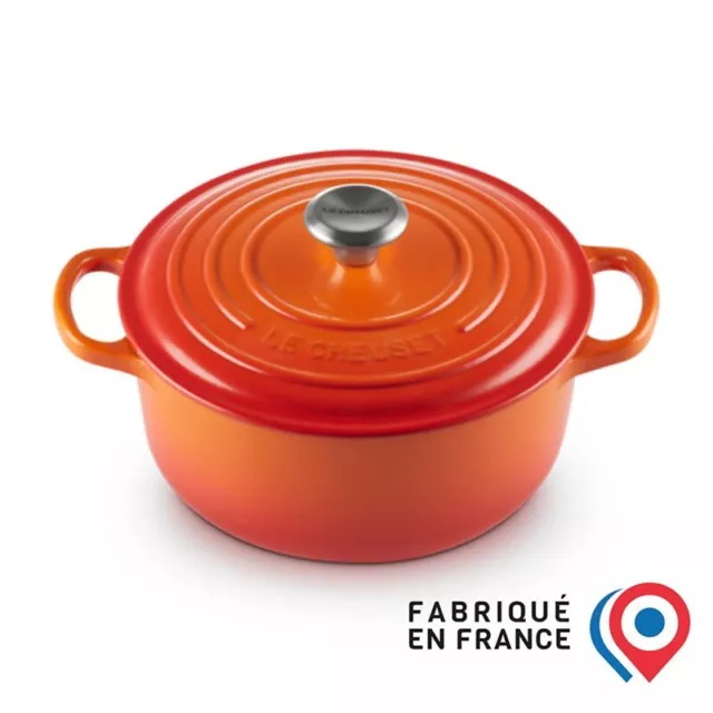 LE CREUSET Cocotte Evolution in Ghisa 24 cm Arancio