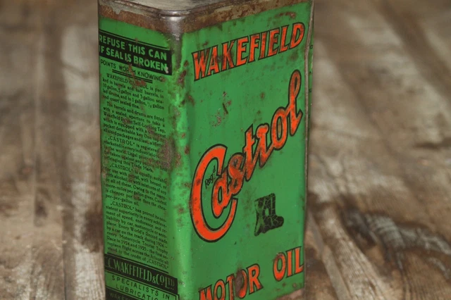 CASTROL 1930s Öldose Ölkanne / aeroshell  mobiloil veedol energol shell