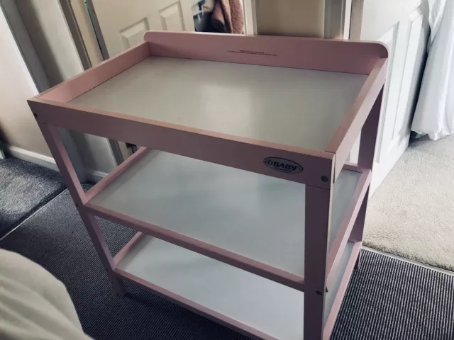 Baby Changing Unit Pink Obaby