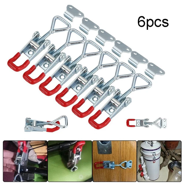 6 Pinces à Loquet Dadabig GH-4001 - Métal Antirouille Pour Portes/Armoires