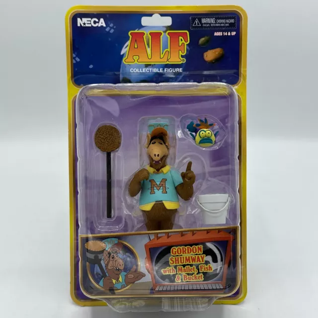 ALF Collectible Figure Gordon Shumway with Mallet, Fish & Bucket NECA New/Sealed