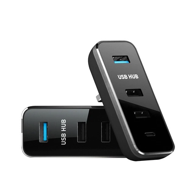 Splitter Usb Alta Velocità Hub USB 3.0 A 4 Porte Con Cavo Da 8 Pollici - Splitter Ad Alta Velocità Per PC, Laptop, Desktop Multipresa Con Usb - Foto 5