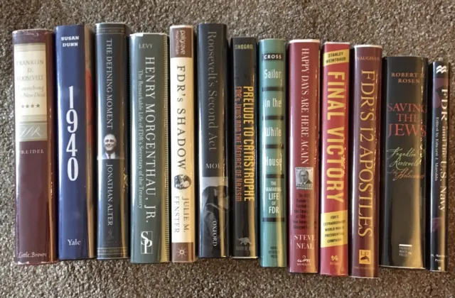 Collection Of 14 FDR Franklin Delano Roosevelt Books Like New