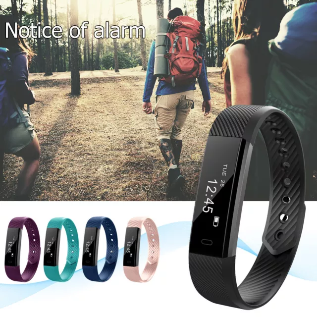 ID115HR Heart Rate Sleep Monitor Smart Band Bluetooth Call SMS Reminder Bracelet 2