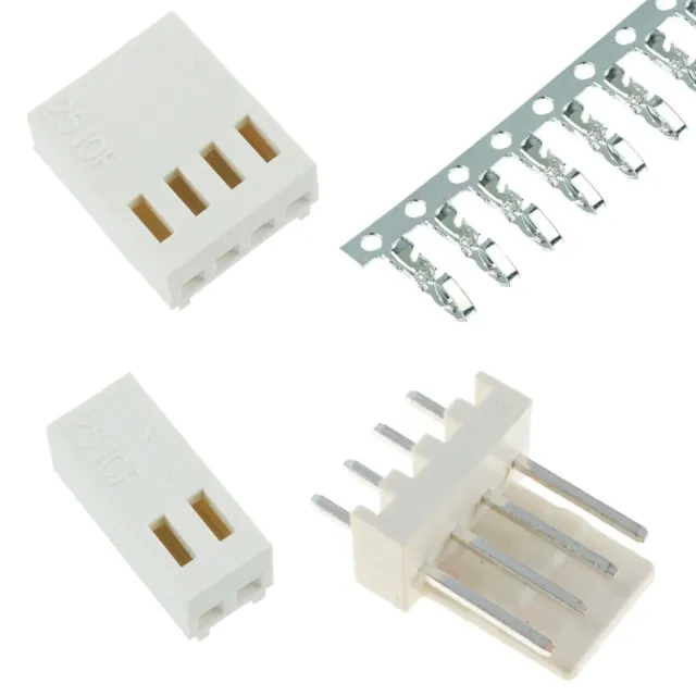 Molex KK Style 2.54mm PCB Connector Pin Header Housing - 2 to 5 Way