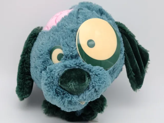 Ideal Toys Direct Round Plush Blue Monster Brain Dog Plush Zombie Big Head