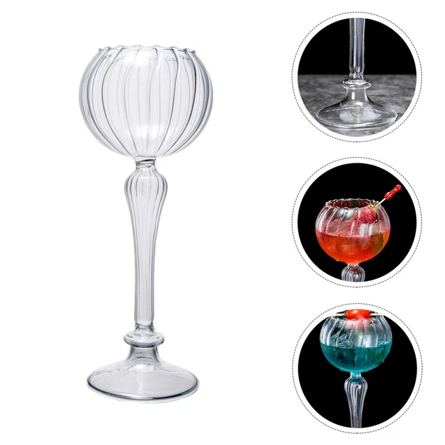Práctica taza de cóctel copa de vino creativa copa de vino transparente