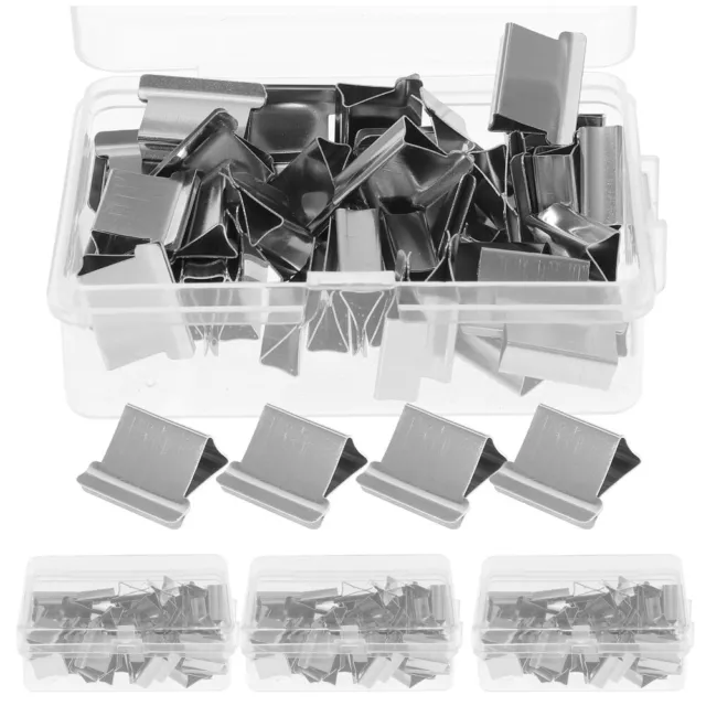 4 Boxes Binder Clips Refills Seamless Staple Office Supplies