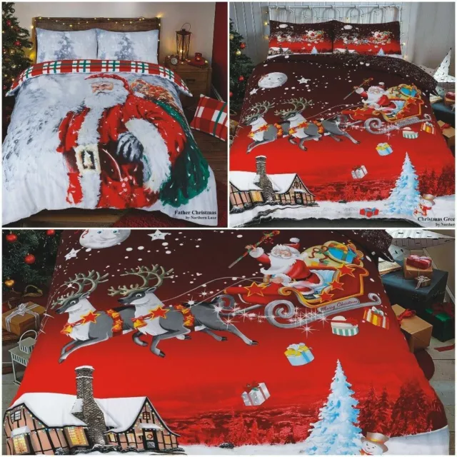 Christmas Duvet Cover 3D Design 2023 Range Exclusive and Limited Santa Clause