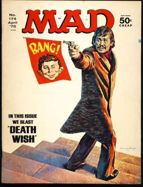 MAD MAGAZINE #174 1975 FN/VF DEATH WISH Death Wishers Parody