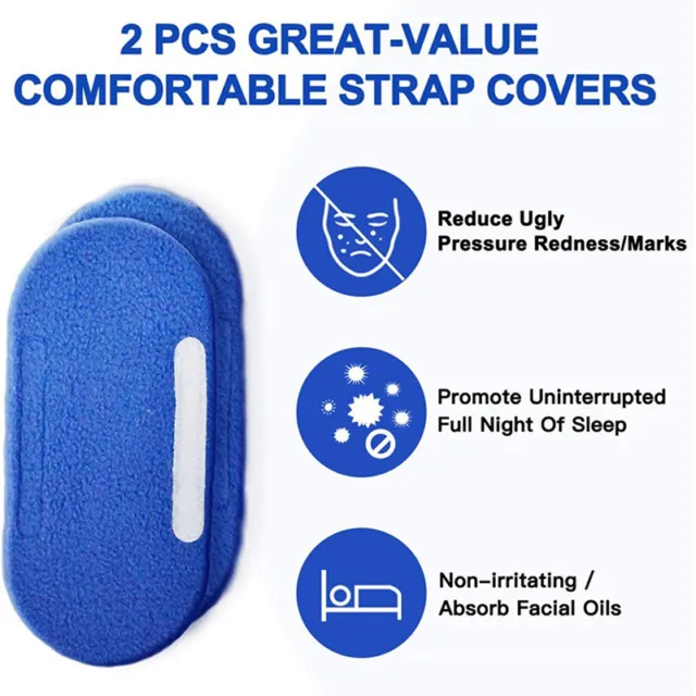 1Pair Washable CPAP Comfort Neck Pads Premium Strap Covers for Headgear Str*_* 2