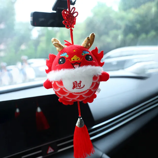 2024 Chinese Zodiac Mascot China Dragon Plush Toy Cute Soft Stuffed Doll Pen BII