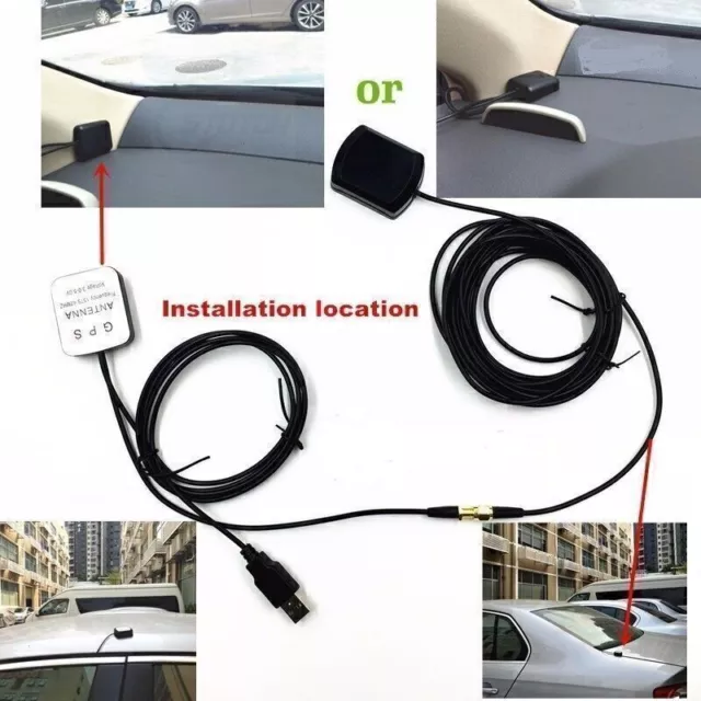 Auto GPS Signal Amplifier Antenna Repeater Active Antenna External Receiver 30DB 3