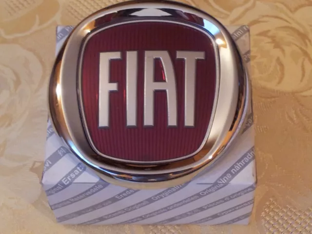 fregio stemma logo ANTERIORE PER FIAT BRAVO CROMA ORIGINALE GRIGLIA 100mm emblem