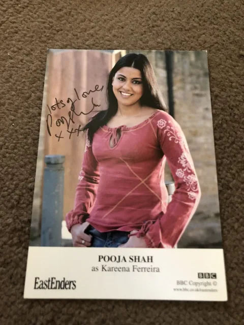Pooja Shah (Eastenders) Signed Cast Card- Undedicated