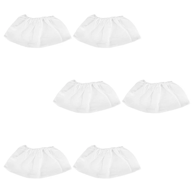 6 pz borsa aspirapolvere in tessuto bianco non tessuto non tessuto per la raccolta unghie