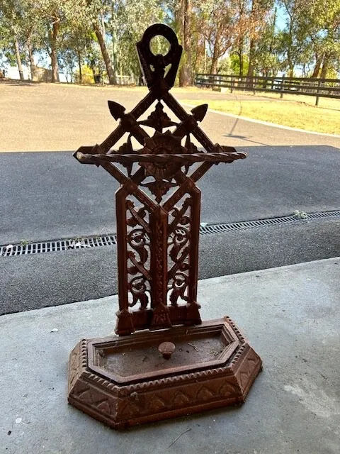 Victorian Cast Iron Umbrella Hall Stand c1890