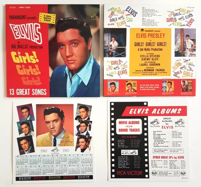 ELVIS PRESLEY : GIRLS! GIRLS! GIRLS! ★ New Replica 1962 RCA LP #LPM-2621 on CD ★