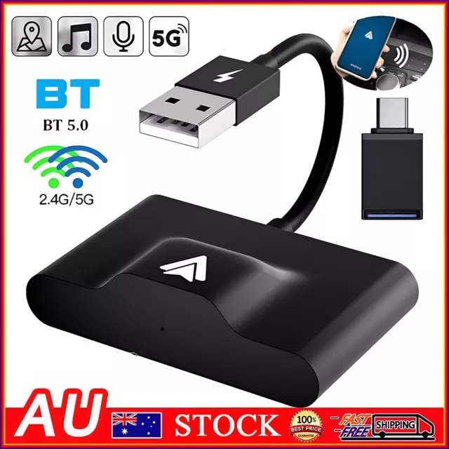 USB Wireless CarPlay Dongle Adapter for Android Car Auto Navigation Player AU