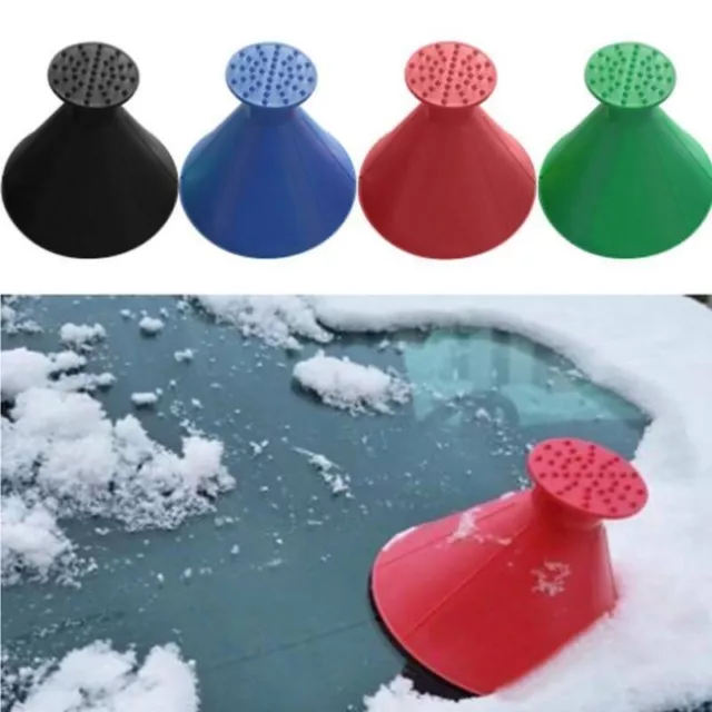 US Car Windshield Magic Ice Scraper Tool Cone Shaped Outdoor Funnel Remover Snow