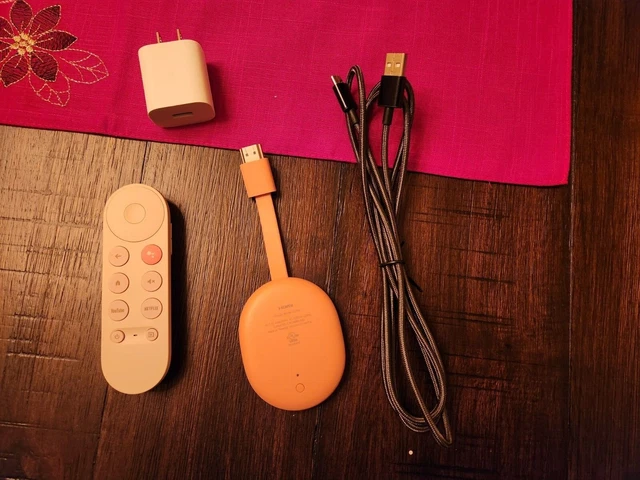 Used (Good) Condition - 2022 Google Chromecast with Google TV (HD) - Pink Color
