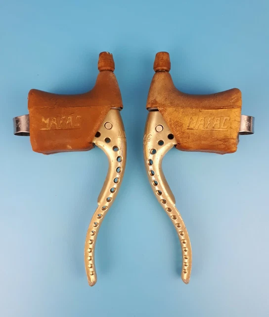 Une Paire Levier frein ancien gravé, MAFAC RACER, Brake levers made in France