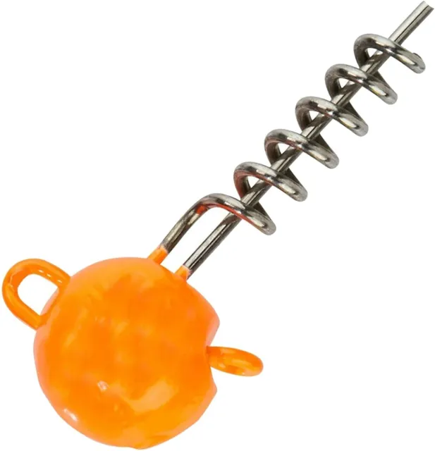 Balzer Shirasu - Screw Jig / Schraubköpfe für Gummifische - UV Active - orange