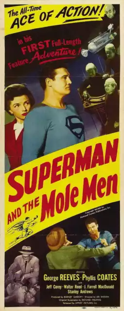 395300 SUPERMAN AND THE MOLE MEN Movie George Reeves WALL PRINT POSTER DE