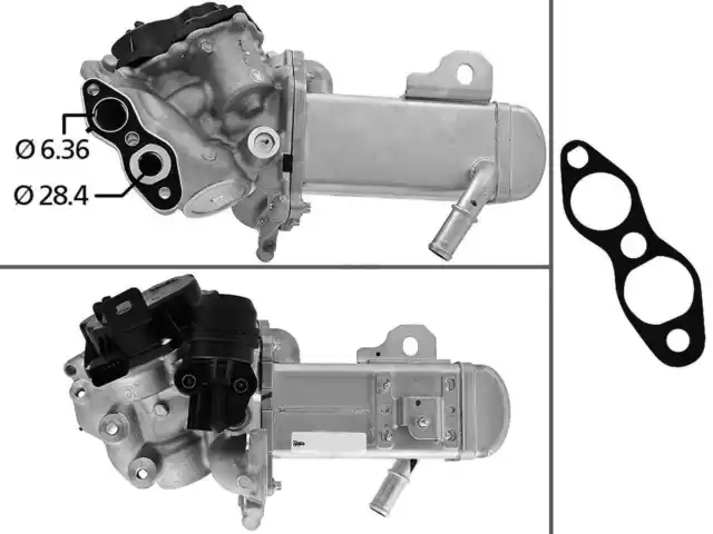 Agr-Modul Avec EGR Radiateur VALEO pour Citroen C4 II (Nc _)