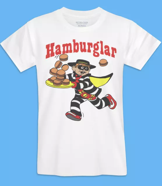 Retro Tees Men's McDonalds Hamburglar Burger Lover T-Shirt S M L XL XXL Gift Top