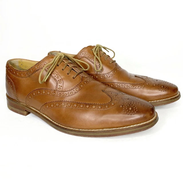 COLE HAAN CAMBRIDGE Size 12 Brown Leather Wingtip Oxfords  display picture 2
