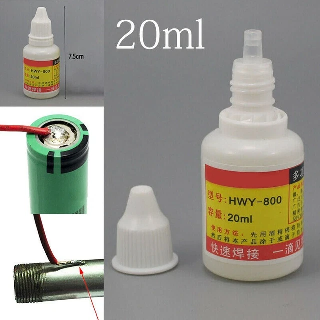 20 ml pâte à souder à flux en acier inoxydable pour soudage du fer et des mé