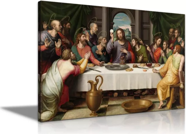 THE LAST SUPPER Wall Decor Jesus Pictures for Wall the Last Supper ...