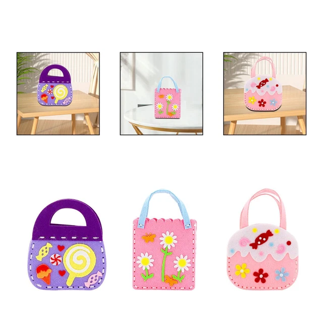 Kit Couture Feutre Pour Enfants 6 Pièces - Animaux à Coudre DIY, Aiguilles Plastique, Fil Inclus | Activité Manuelle Débutant, Créativité