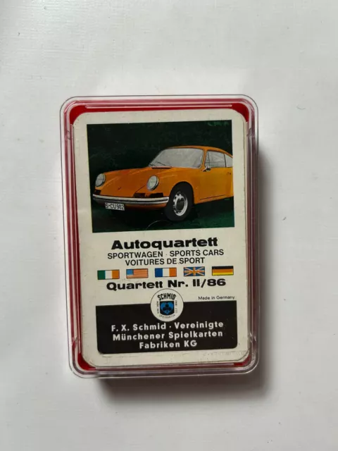 Quartett FX Schmid Nr. II/86 Autoquartett Sportwagen