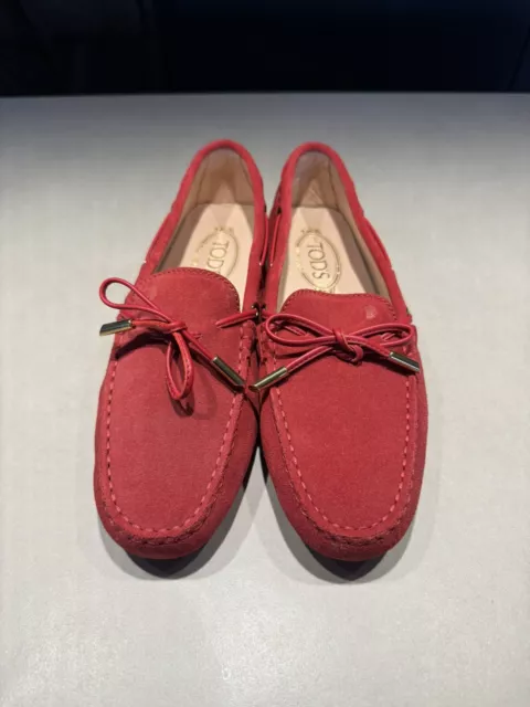 Tod‘s Tods Damen Loafer Ballerina Neu Rosa Rose Rot 39