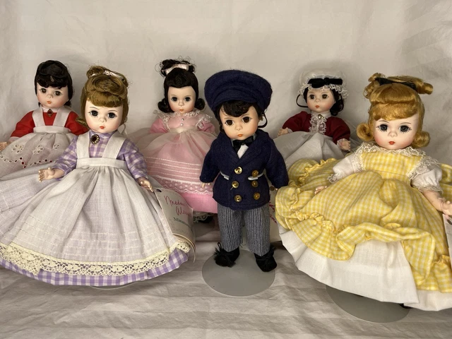 Madame Alexander Vintage “Little Women” Set: Amy, Beth, Jo, Marme, Meg & Laurie