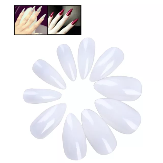 600 Pcs Bouts D'ongles À Couverture Complète Accessoires De Nail Art