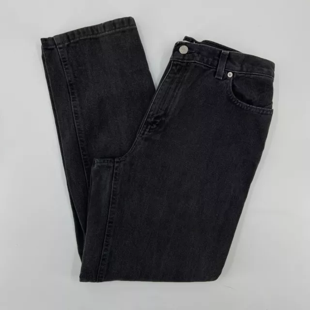 Tommy Hilfiger Jeans Womens 8 Black Denim Pants 28x29 *