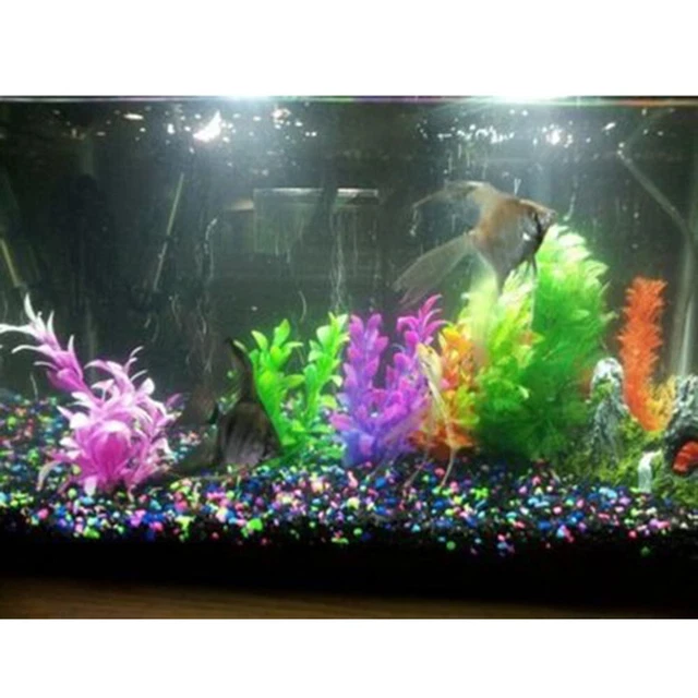 Pianta artificiale erba acquatica parti serbatoio accessori 16 cm decorazione alghe 5