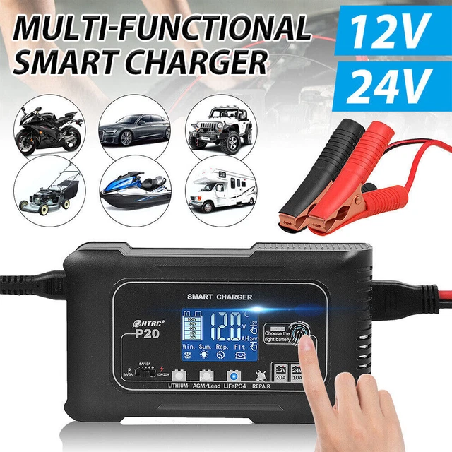 Carica Batterie Litio E Piombo Caricabatterie Auto 6V/12V/24V - Foto 11