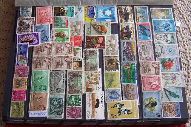 Briefmarken Afrika ca 60st. Sammlung Ungestempelt, Gestempelt.