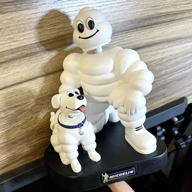 Michelin Tire Man & Bubbles Dog Bobble-Heads Figure Limited Edition Brand New!