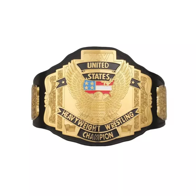 New WCW United States Championship Replica Title 2MM Brass Adult Size A++