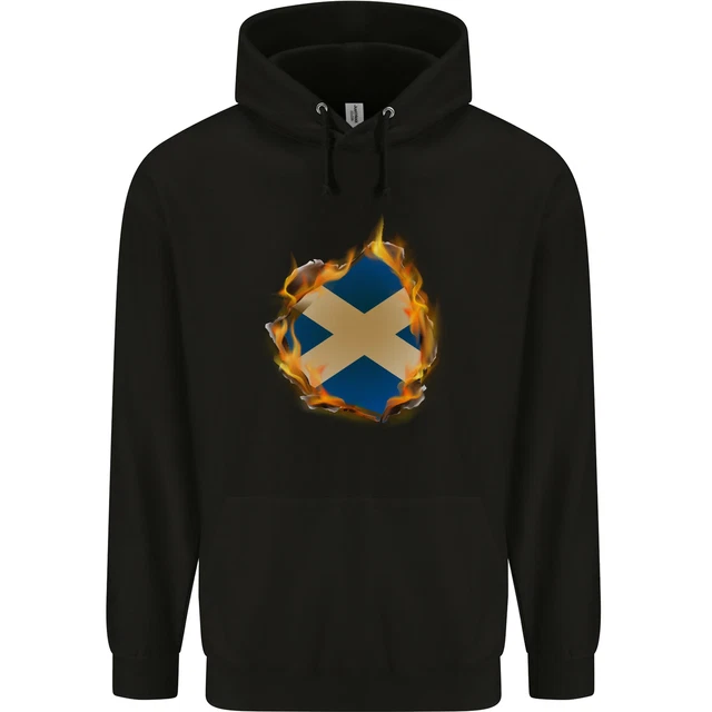 Sweatshirt I Love Scotland - Drapeau Écossais Saltire - Édimbourg Glasgow Highlands - Cadeau Écosse