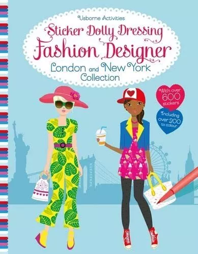 Sticker Dolly Dressing Fashion Designer London and New York Col... by Fiona Watt