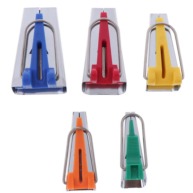 5Pcs/Set Size Fabric Bias Tape Maker Tools Handmade Craft Sewing DIY Acces`