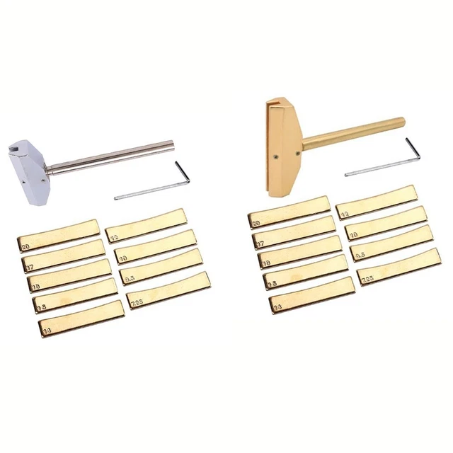 Professional Guitar Repair Tool Fingerboard Pressing Tool with Brass Inserts