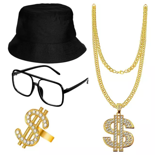 Hip Hop Costume Kit Rappeur Pendentif Tenues Accs pour Party Supplies 2