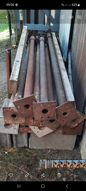 Schalungsstützen ausziehbar ca. 2,00 m-ca.2,50 m, Stahl, gebraucht